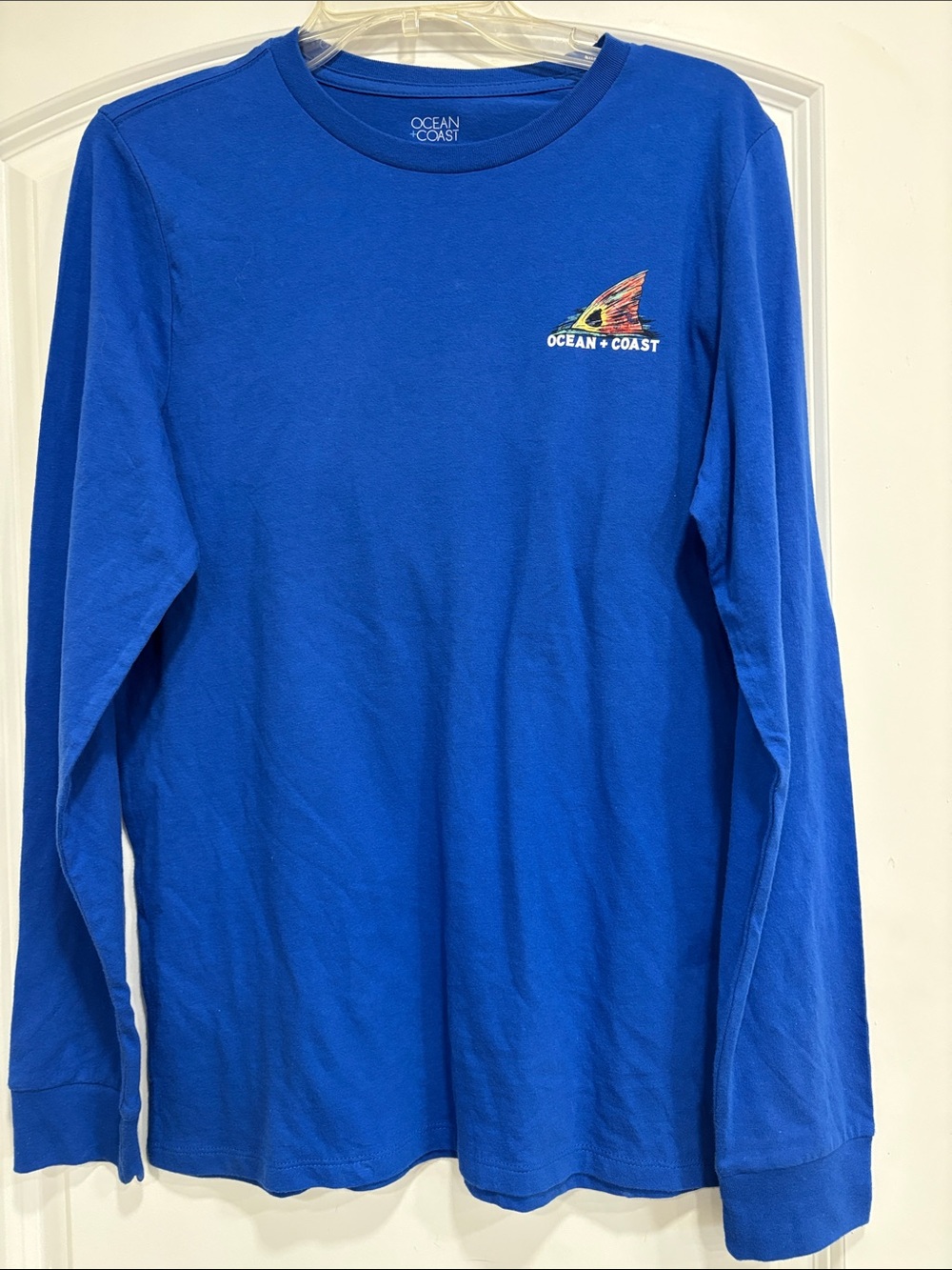 Ocean + Coast Kids' Royal Blue Long-Sleeve Graphic Tee